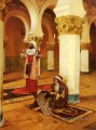 Prière du soir Arabian peintre Rudolf Ernst